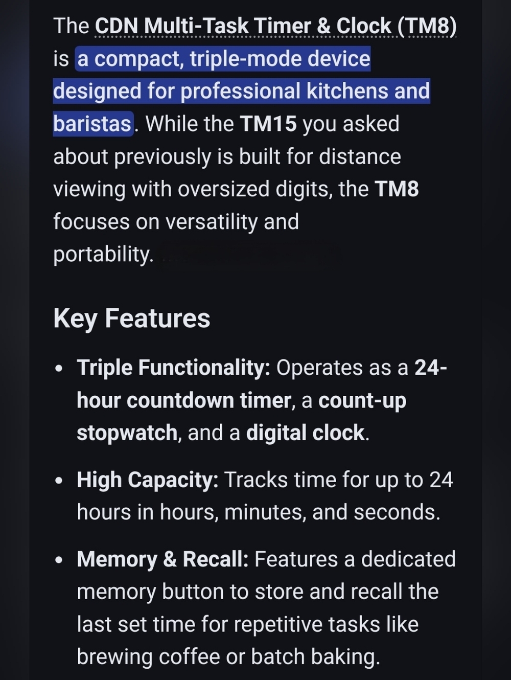 CDN TM8 Multi-Task Timer and Clock - Picture 4 of 5